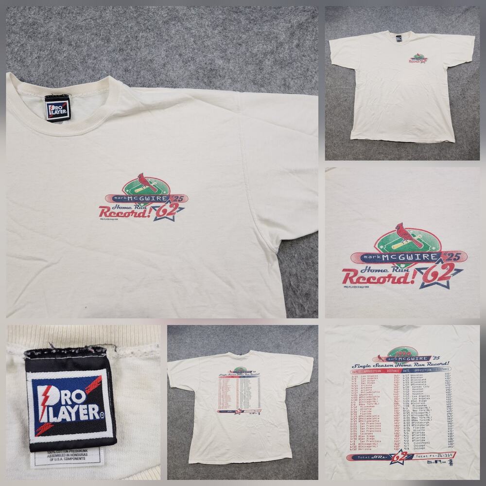 Vintage St. Louis Cardinals Shirt Mens XXL MLB Baseball Mark McGwire Pro Player